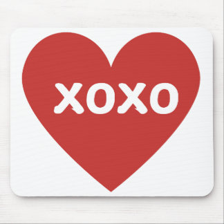 Tapis De Souris Grand Carnet de souris de coeur rouge