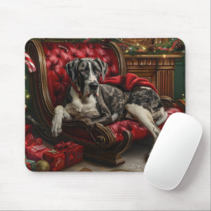 Tapis De Souris Grand Danois Noël Fête