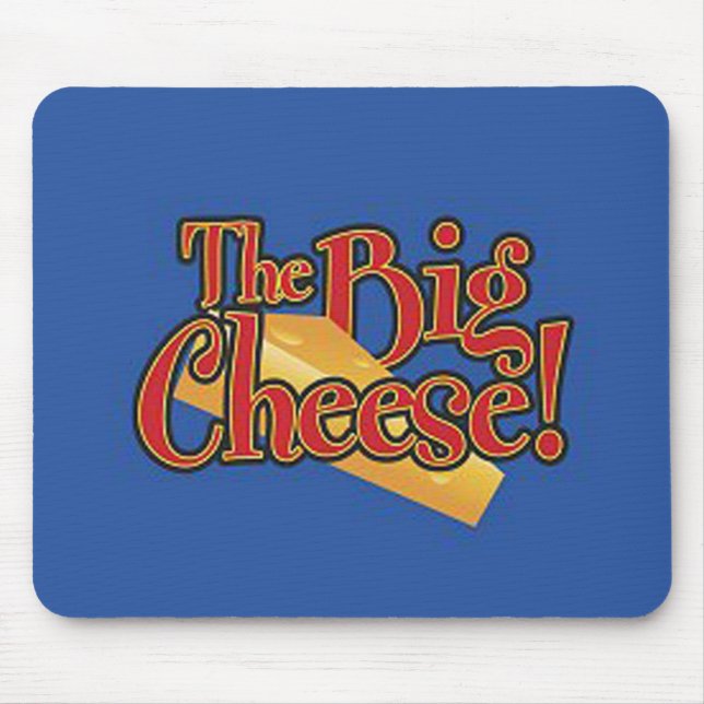 Tapis De Souris Grand décalque de fromage (Devant)
