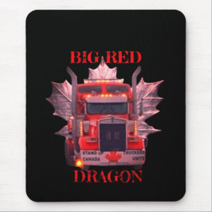 TAPIS DE SOURIS GRAND DRAGON ROUGE