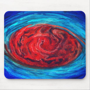 Tapis De Souris Grand endroit rouge de Jupiter Mousepad