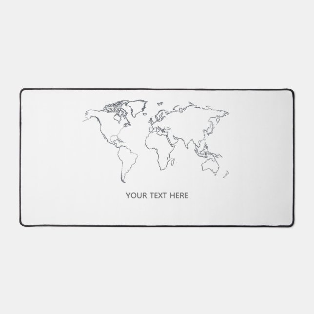 Tapis de souris grand format avec nom personnalisé (Recto)