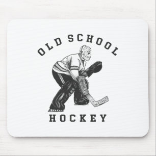 Tapis De Souris Grand gardien de but légendaire du hockey d'antan