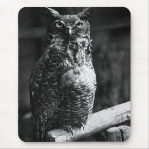 Tapis De Souris Grand hibou à cornes