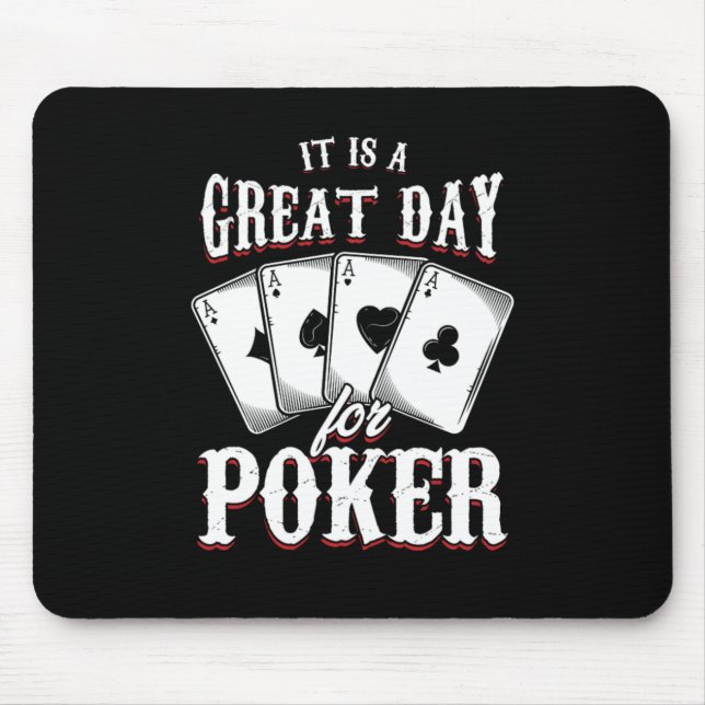 Tapis De Souris Grand Jour Pour Poker Casino Cartes Joueur Cadeau (Devant)