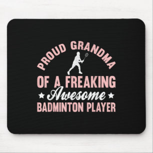 Tapis De Souris Grand-mère du joueur de badminton