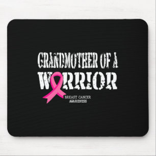 Tapis De Souris Grand-Mère D'Un Guerrier Sensibilisation Au Cancer
