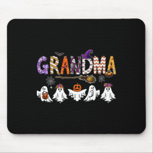 Tapis De Souris Grand-mère Halloween Boo Fantôme Costume d'horreur