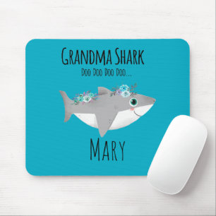 Tapis De Souris Grand-mère Requin personnalisée Doo Doo Doo