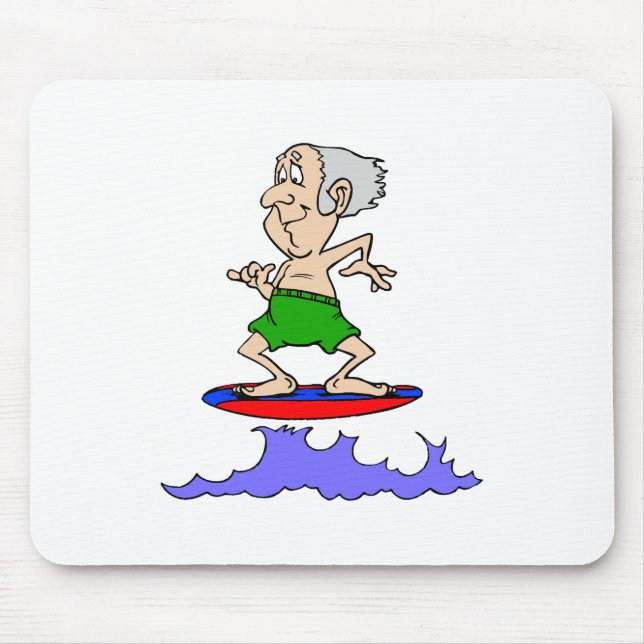 Tapis De Souris Grand-papa de Surfin (Devant)
