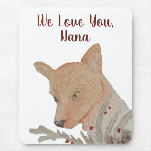 Tapis De Souris Grand-parent Festif Fox de Mamie Enfants