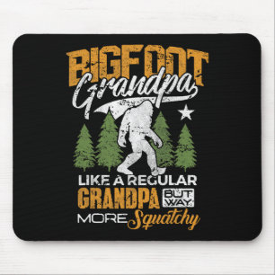 Tapis De Souris Grand-Père Bigfoot Sasquatch Yéti Camping