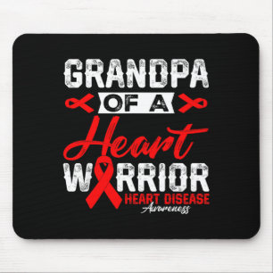 Tapis De Souris Grand-père d'un guerrier du cœur Maladie cardiaque