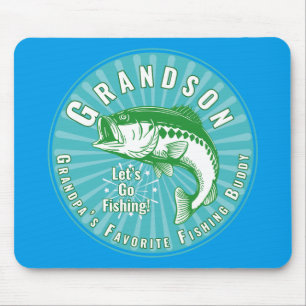 Tapis De Souris Grand-père's Favori Fishing Buddy