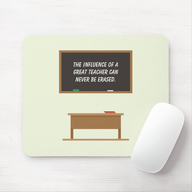 Tapis De Souris Grand professeur Inspiration Citation Tableau de b (Avec souris)