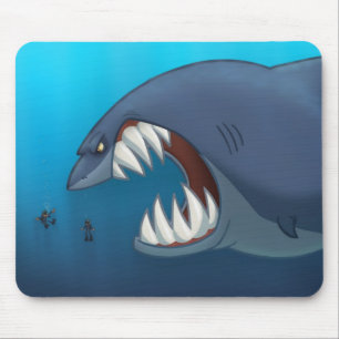 Tapis De Souris Grand requin blanc Mousepad