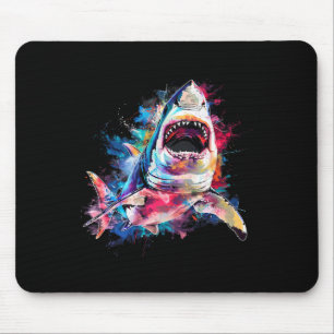 Tapis De Souris Grand requin blanc Scuby Plongée Pêche Amateur de