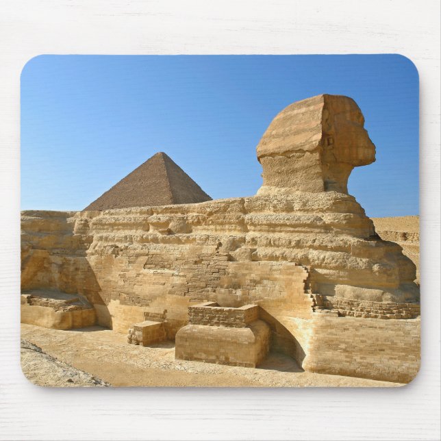 Tapis De Souris Grand Sphinx de Gizeh avec la pyramide de Khafre - (Devant)