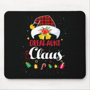 Tapis De Souris Grand-tante Claus Noël Chapeau Santa Noël Manches