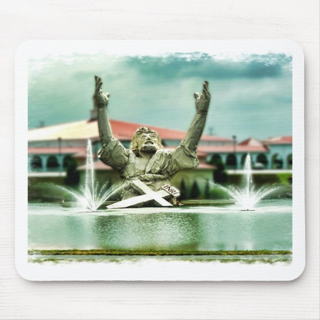 Tapis De Souris Grand touchdown Jésus de Jésus de beurre (Devant)