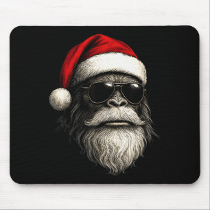 Tapis De Souris Grand visage de Bigfoot Noël drôle de Cadeau de No