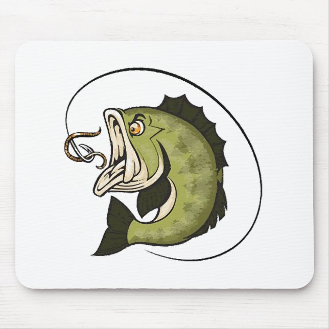 Tapis De Souris Grande bouche de bass (Devant)