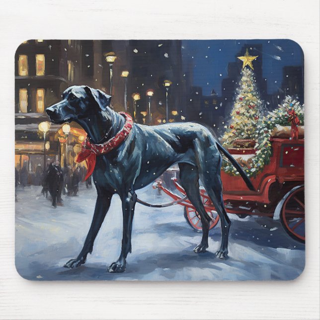 Tapis De Souris Grande Danse période de fêtes de Noël (Devant)