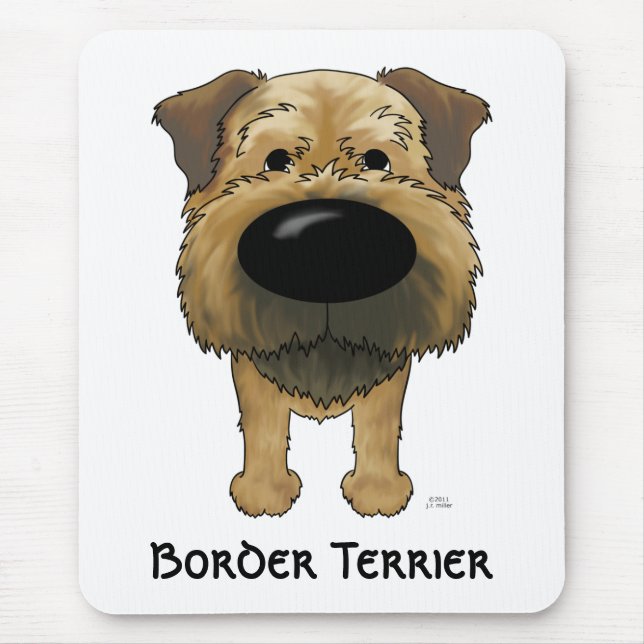 Tapis De Souris Grande frontière Terrier de nez (Devant)