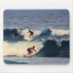 Tapis De Souris Grande île d'Hawaii Surfers