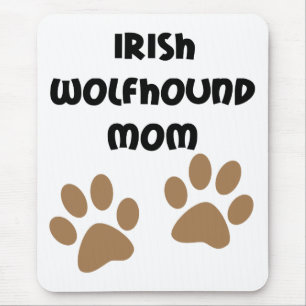 Tapis De Souris Grande maman de chien-loup irlandais de pattes