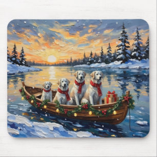 Tapis De Souris Grande Noël de bateau des Pyrénées