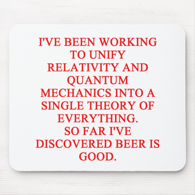 Tapis De Souris grande plaisanterie de phisics (Devant)