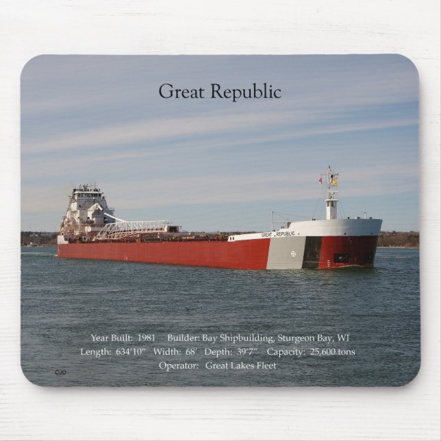 Tapis De Souris Grande République mousepad (Devant)