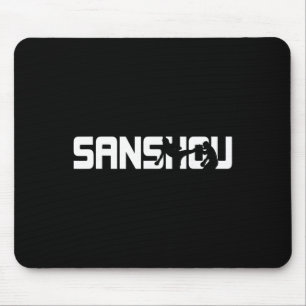 Tapis De Souris Grande silhouette Sanshou de kickboxing chinois ma