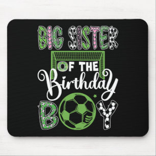 Tapis De Souris Grande Sœur Du Joueur De Football Né Le Jour De L'