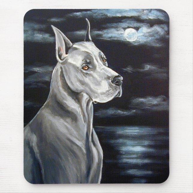 Tapis De Souris Grande souris Dane - Dane Bleu (Devant)