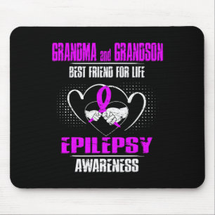 TAPIS DE SOURIS GRANDMA ET GRANDSON MEILLEUR AMI DE LIFE EPILEPSY