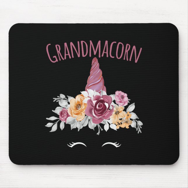 Tapis De Souris Grandmacorn Unicorn Grandma Premium  (Devant)