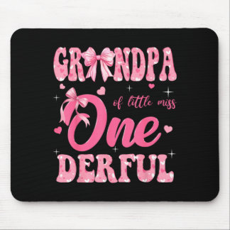 Tapis De Souris Grandpa of Little Miss Onederful 1st Birthday Girl