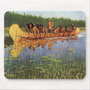 Tapis De Souris Grands explorateurs par Remington, Pionniers Vinta