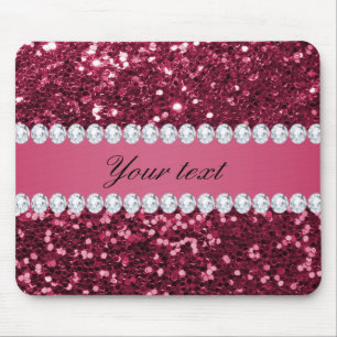 Tapis De Souris Grands parties scintillantes et diamants de Faux