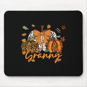 Tapis De Souris Granny Thanksgiving Leopard Citrouille Coquette Bo