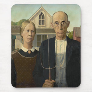 Tapis De Souris Grant Wood - gothique américain