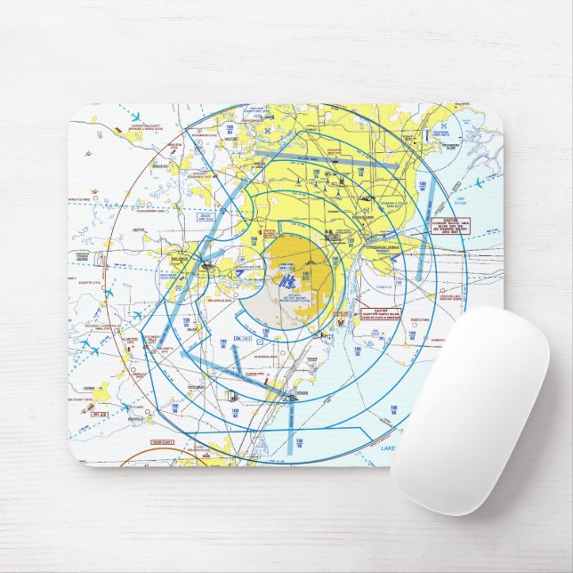 Tapis De Souris Graphique aéronautique (Avec souris)