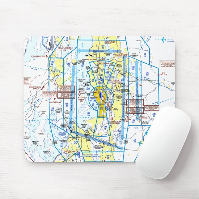 Tapis De Souris Graphique aéronautique (Avec souris)