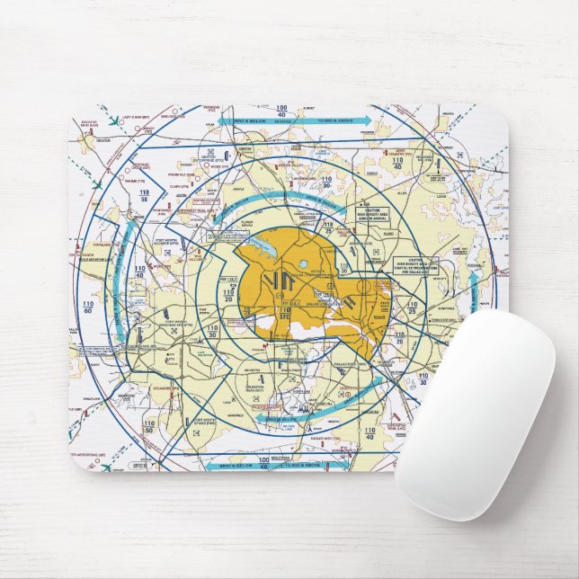 Tapis De Souris Graphique aéronautique (Avec souris)