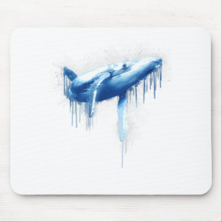 Tapis De Souris Graphique animal mou de baleine