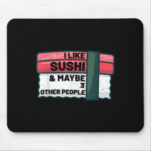 Tapis De Souris Graphique cadeau de citation de sushi japonais amu