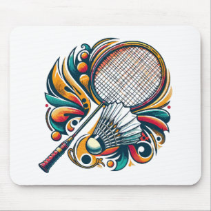 Tapis De Souris Graphique de badminton