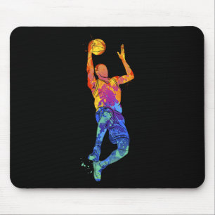 Tapis De Souris Graphique de basket-ball du joueur de basketball d